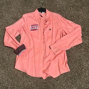 Salmon Pink Cinch Rodeo Shirt